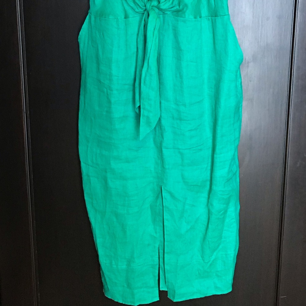 Beautiful Green Linen Reiss dress